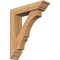 Ekena Millwork Balboa Traditional Smooth Bracket w/ Offset Brace, Western Red Cedar, 5 1/2"W x 22"D x 26"H BKT0604X22X26BOA01SWR - alternate 1